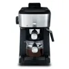 4-Shot Steam Espresso, Cappuccino, and Latte Maker with Frothing Wand, Black, New 3