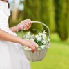 Pack of 4 Handwoven Flower Baskets Artifical Rattan Crafted Baskets Handheld Baskets for Home and Wedding Use 6