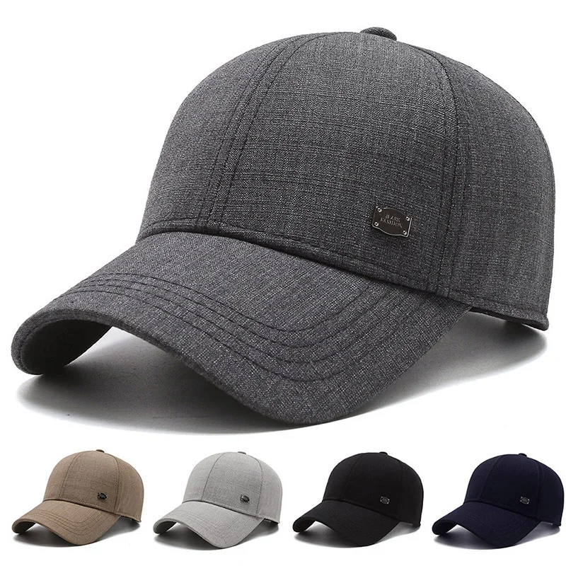 CottonBaseballCapAdjustableDadPlainHatOutdoorSportHatVisors