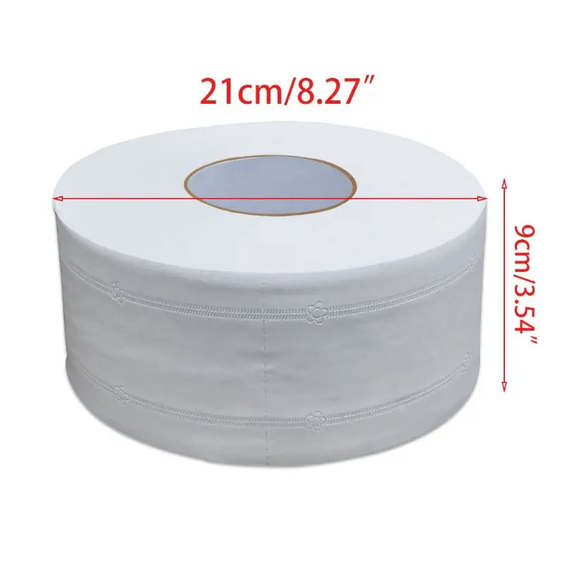 Toilet Roll Paper 21x9cm Thicken 4-Ply Large Jumbo Bath Tissue Floral Embossed No Fluorescent Agent Hand Towel