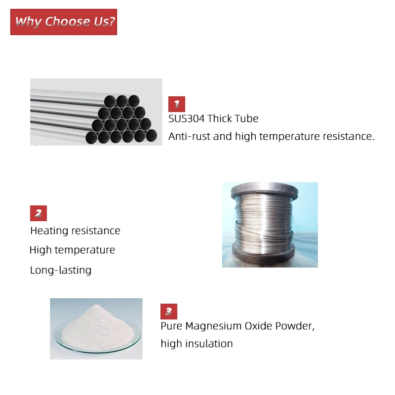 Description Picture 4 of item105mm Flange Heating Element 220V/380V Stainless Steel Water Boiler Heater Heating Element 6kw/9kw/12kw
