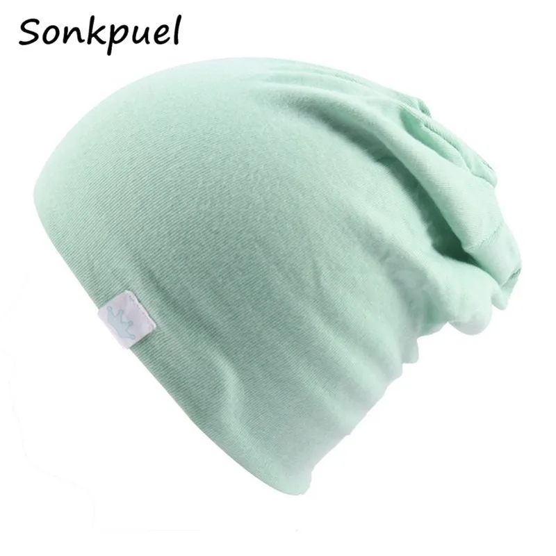 Kids Knitted Cotton Hats Boys Girls Solid Color Girls Cap Bonnet Baby Hats Caps Children's Hat Accessories Newborn