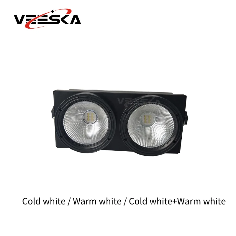 1Pcs LED COB 2eyes 2x100W Blinder Lighting DMX Stage Lighting Effect DMX Controller Club Show Night Stage LightingFlightcase 2