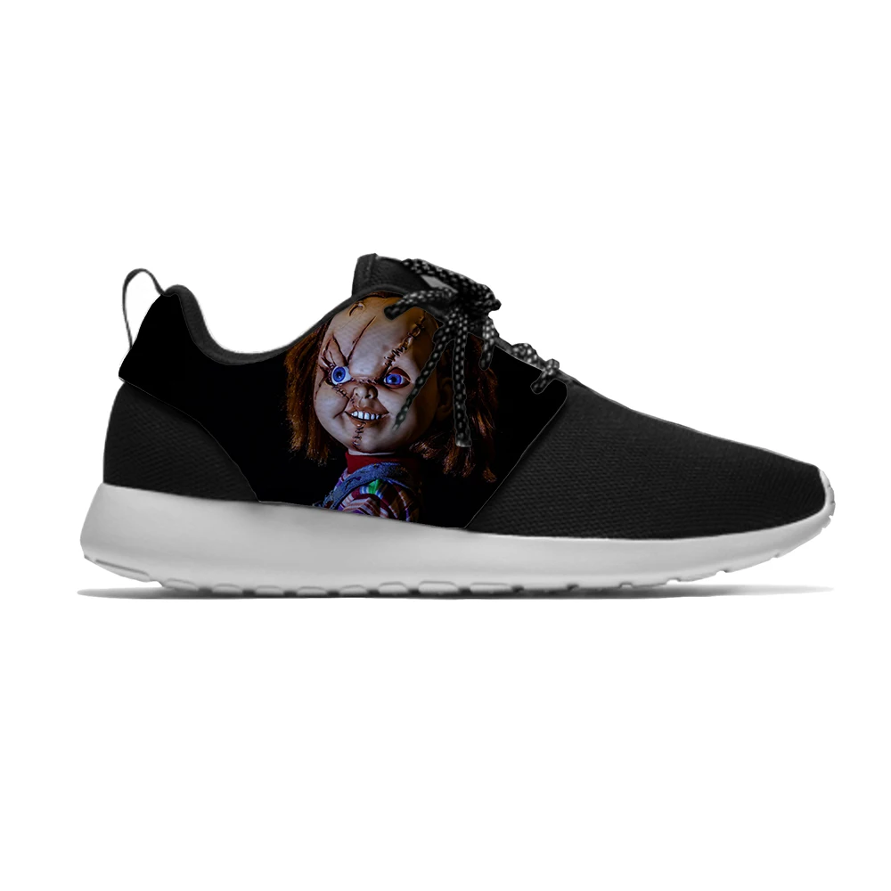 Movie Cool Chucky Horror Funny Personality Classic Sport Running Shoes Casual Breathable Lightweight 3D Print Men Women Sneakers