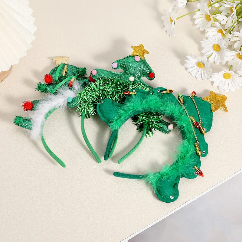 1Pcs Creative New Christmas Atmosphere Party Headband For Woman Kids Party Supplies Christmas Decorative Hair Accessories