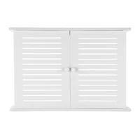 Wireless Wifi Router Shelf Storage Box Wall Hanging Wood-Plastic Organizer Box Cable Power Bracket Organizer Box DIY Home Decor 2
