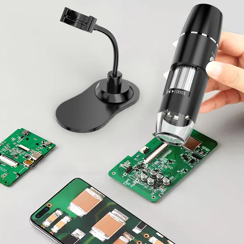 Wireless Digital Microscope 50X-1000X Magnification Mini Handheld Endoscope Inspection Camera with 8 LED For iPhone Android 5