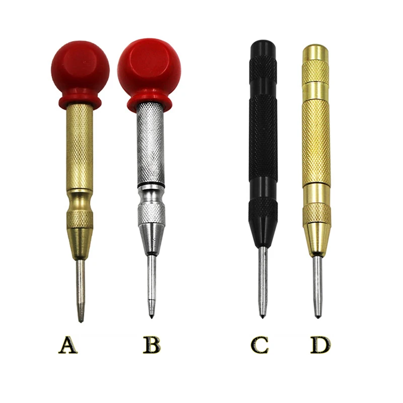

1PC Automatic Center Punch Center Hole Punch Machinists Carpenters Tool Wood Press Dent Marker Woodwork Drill Bit инструменты