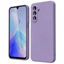 Noble Fashion Solid Colour Shockproof Protective Liquid Silicone Case - Galaxy A27 (Light Purple)