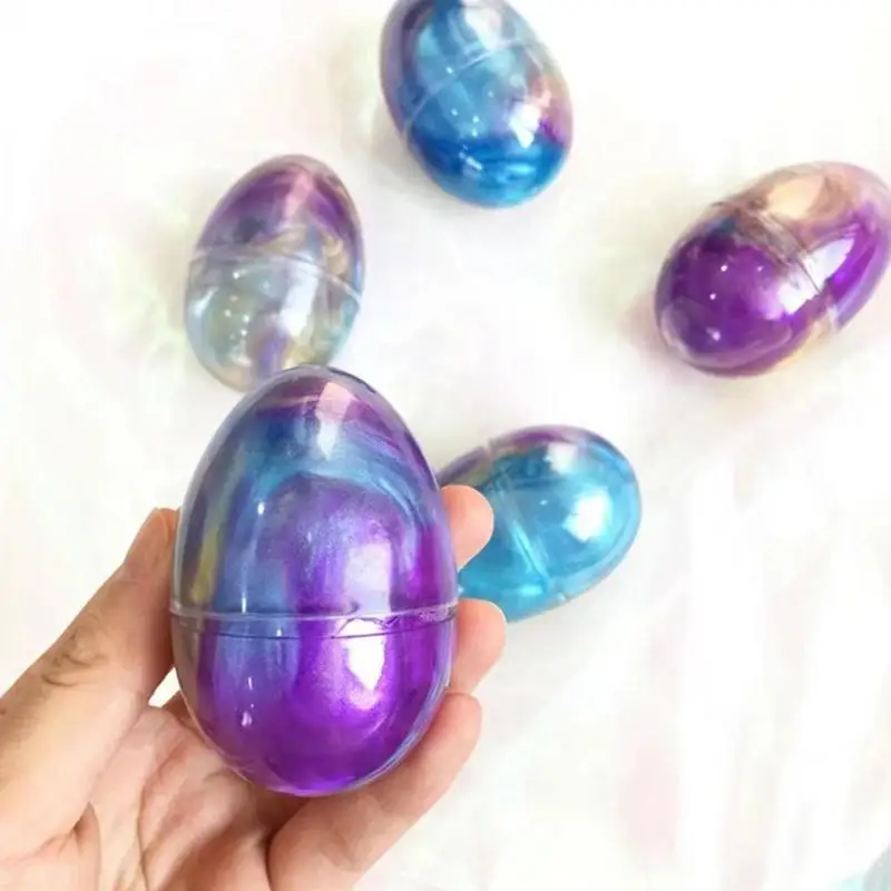 Diys Color SlimeGlue Toys Antistress Clear Fluffy SlimeEgg Ball Foam Putty Plasticine Cloud SlimeClay Kids Educational Toys slime kit modelling clay fluffy slime