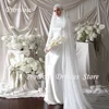Prowow Modest Muslim Wedding Dresses Full Sleeves Floor Length A LIne Bridal Gowns Pleats Zip Back 2025 Arabic Women Customized 1