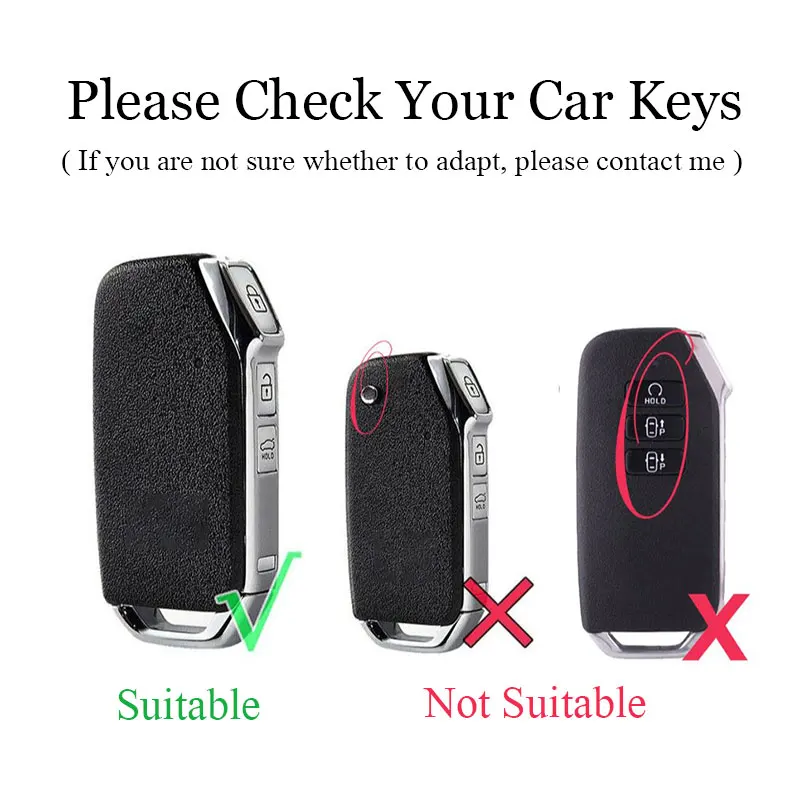 3/4 Buttons Zinc Alloy Car Remote Key Case For KIA GT Line Forte Seltos K3 K5 Sportage Ceed Soul For Kia GT LINE Car Key Holder