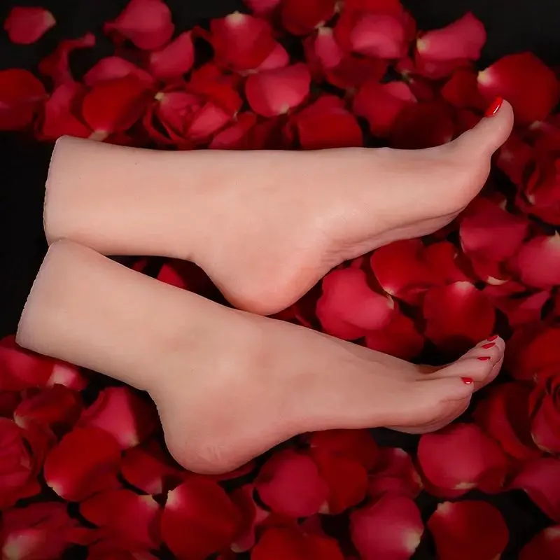 초현실적인 실리콘 여성 발 모형, 골격 포함 실물 크기 시뮬레이션 여성 발 마네..