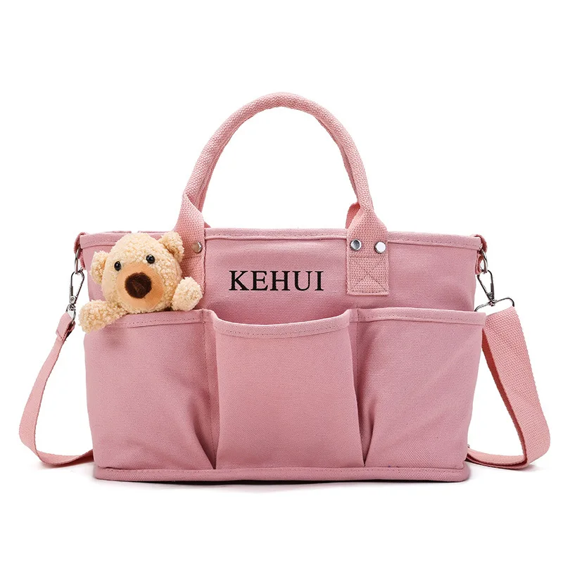

Large-Capacity Multi-Pocket Mommy Bag Stroller Bags Baby Diaper Bags Milk Fresh Oxford Cloth Hobos Pure Color Nappy Handbags