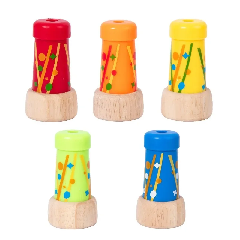 1pc Wooden Science Kaleidoscope Kids Puzzle Classic Nostalgia Montessori Early Education Toys Teaching Aids Boys and Girls Gifts
