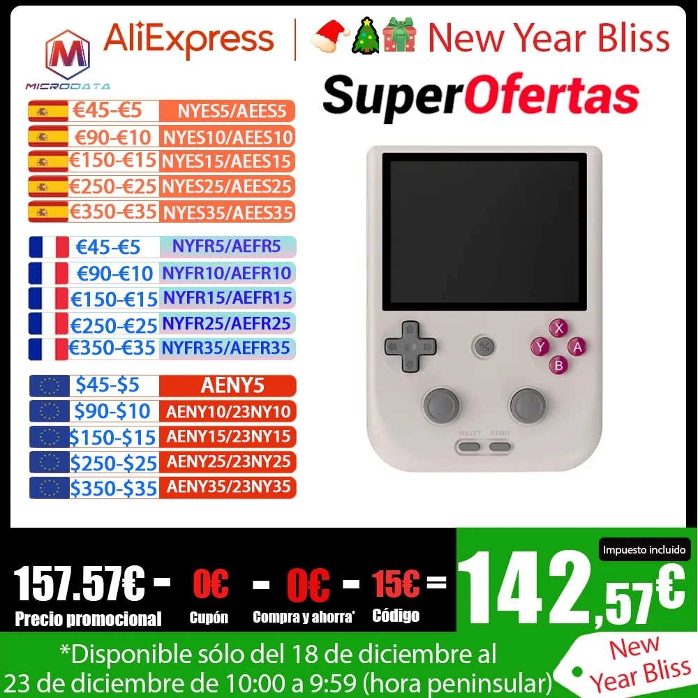 Consola de juegos portátil RG405V, pantalla táctil IPS de 4 «, T618, Android 12, reproductor de videojuegos Retro, compatible con actualización OTA, regalo