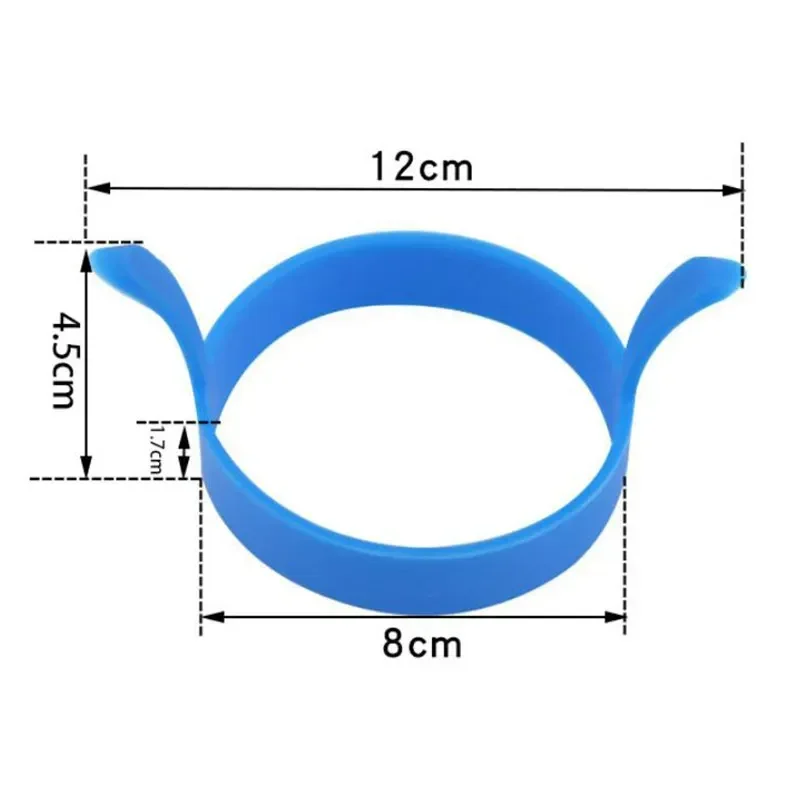 Silicone Ring Fried Egg Mold Nonstick Pancake Ring Molds Heat Resistant Multi-function Portable Creative for Cooking DIY Tool