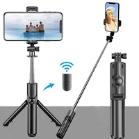 Wireless Selfie Stick Tripod Stand Bluetooth Remote Extendable For iPhone Samsung Xiaomi Live Streaming Portable Cellphone Stand