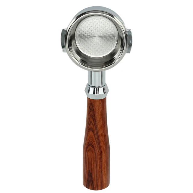 Bodemloze Portafilter Delonghi 51mm Espresso Bodemloze Portafilter Voor De'Longhi EC680/EC685 | Met Palissander Handvat En Roestvrijstalen Filter De'Longhi EC680 EC685
