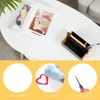 Vabches Coffee Table Oval Wood End Table with 2 Tier Open Storage Shelves White Modern Sofa Side Table for Living Room Furniture 4