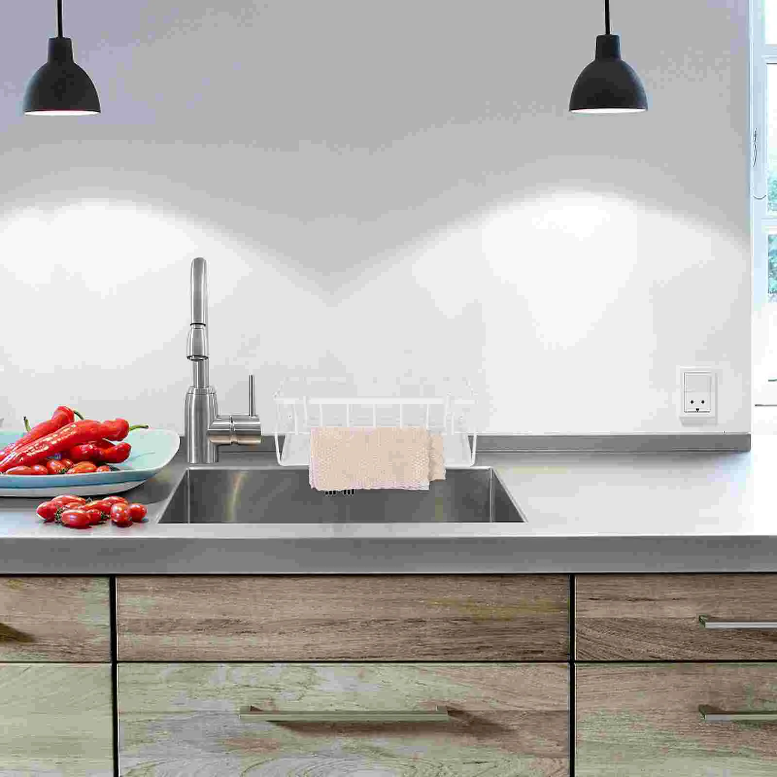

Kitchen Sink Storage Rack Dishcloth Storage Rack Kitchen Drain Rack Metal Sponge Holder