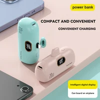 Xiaomi Mini 30000mAh Power Bank Built Cable Portable Mobile Phone Charger External Battery Capsule Powerbank For Type-C iPhone 2