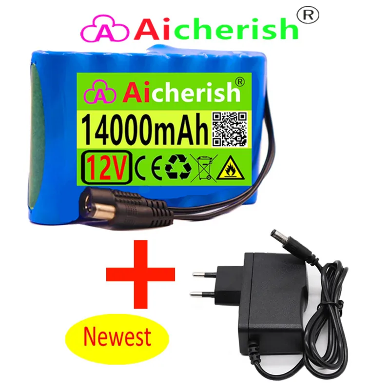 18650 Battery Portable Rechargeable Dc12v 14ah Batteries All Electronic Equipment Li-ion Bundle 1 Charger Sets Power Supply CE |