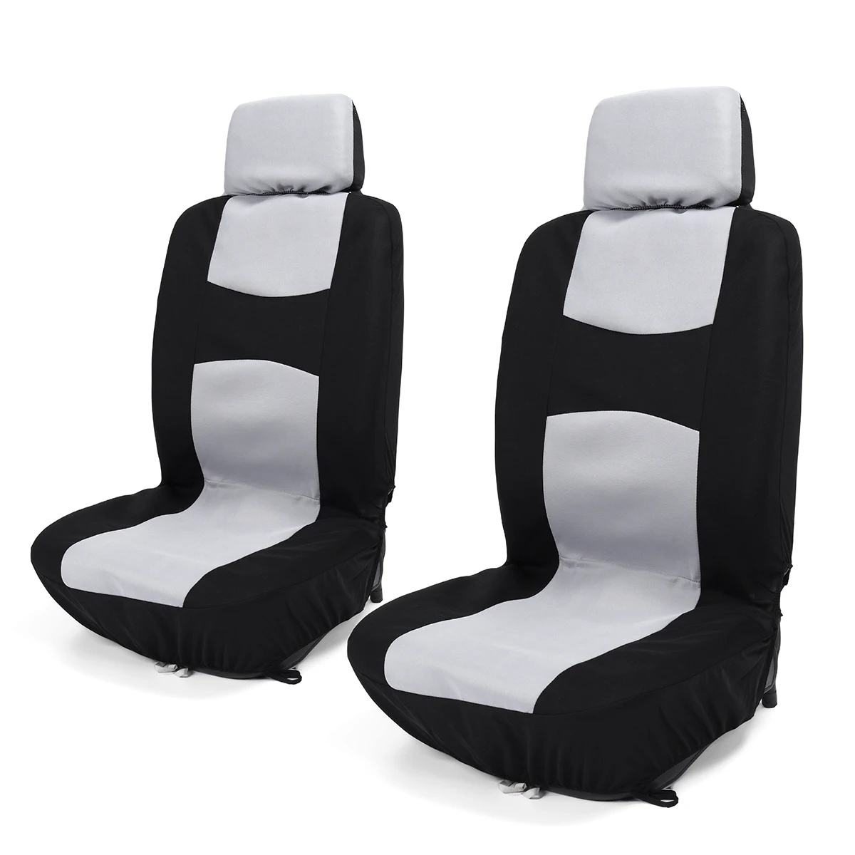 Grey Premium Breathable Polyester Car Seat Covers Set