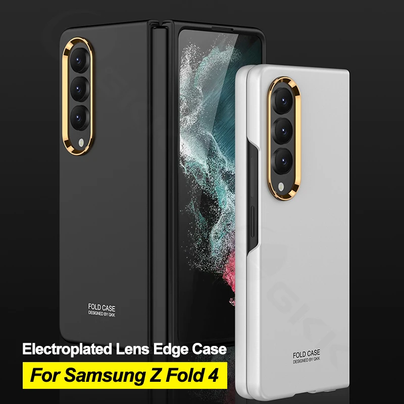 

Ультратонкий металлический защитный чехол для объектива, чехол для Samsung Galaxy Z, складываемый, 4 5G, противоударный, матовый, жесткий чехол для Galaxy Z, чехол Fold4