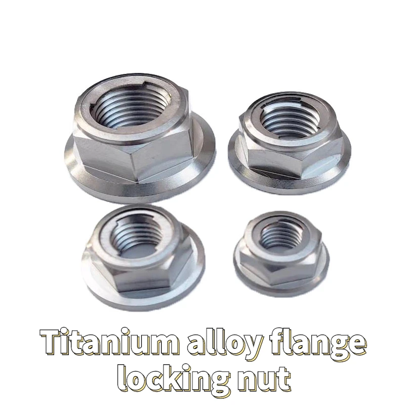 Titanio Dado M5 M6 M8 M10 M12 M14 M16 Dado Flangia Vite Bullone per Moto Bicicletta Bike-M12 1.5mm, Nero