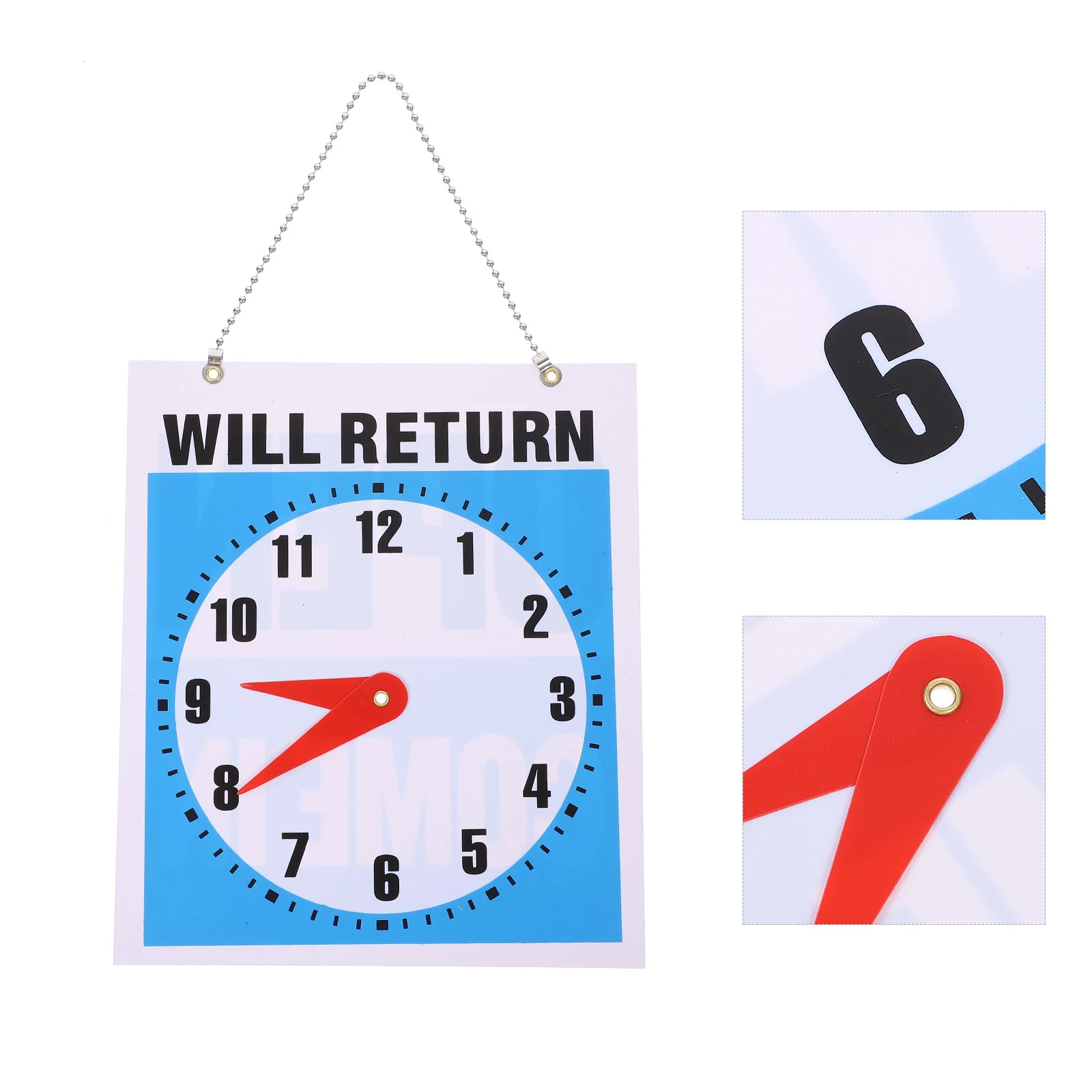Pvc Material Business Sign Hanging nament Open Alphabet Store Clock Welcome Door Board Blackboard Presentation Supplies