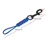 Scubas Diving Swival Bolts Hook Marine Grade Steel Hook Clip with Braided Rope Lanyard Anti-lost Safety Rope 6