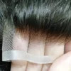 Toupee for Men Hollywood Prosthesis European Virgin Human Hair Units Curly Wave Men Toupee Hair Real Human Replacemet 4