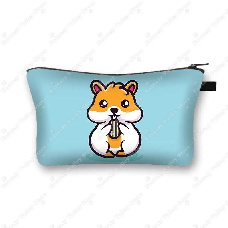 Charming Pet Print Cosmetic Case - Makeup Bag and Beauty Organizer Zipper Pouch