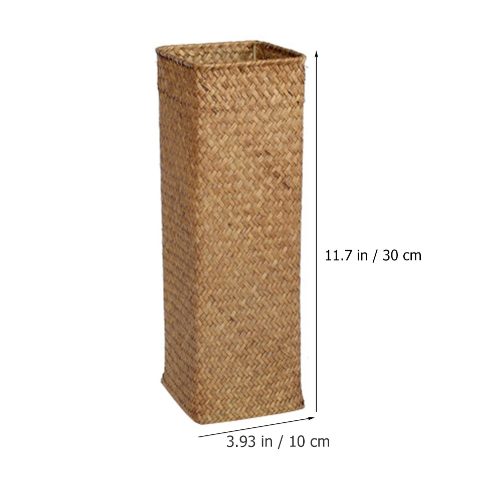 Tall Wicker Vase Rattan Small Flower Long Bottle Basket Tulip Flowers Decor Home 3