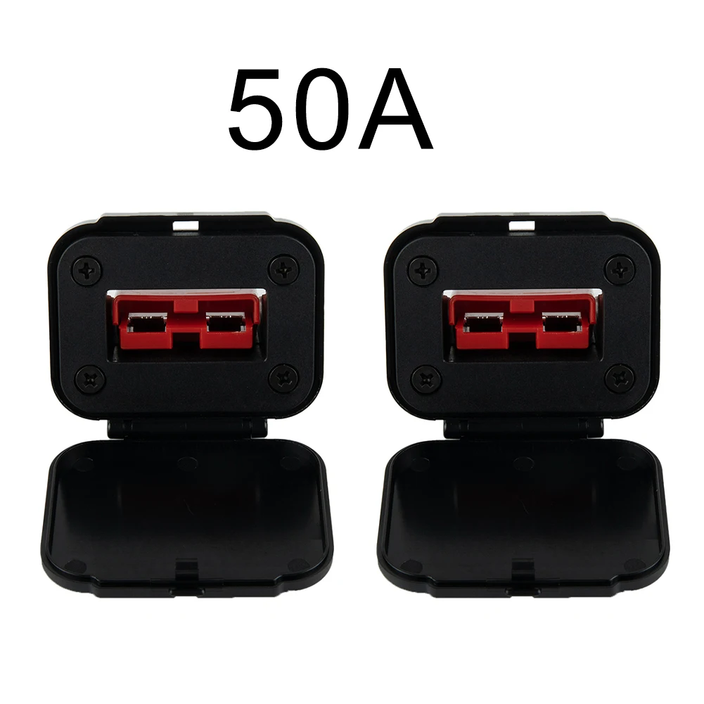 Twin Dual Flush Mount 50 Amp For Anderson Plug Mounting Bracket Caravan Trailer Truck For Anderson Connection Plug Connector 1pc