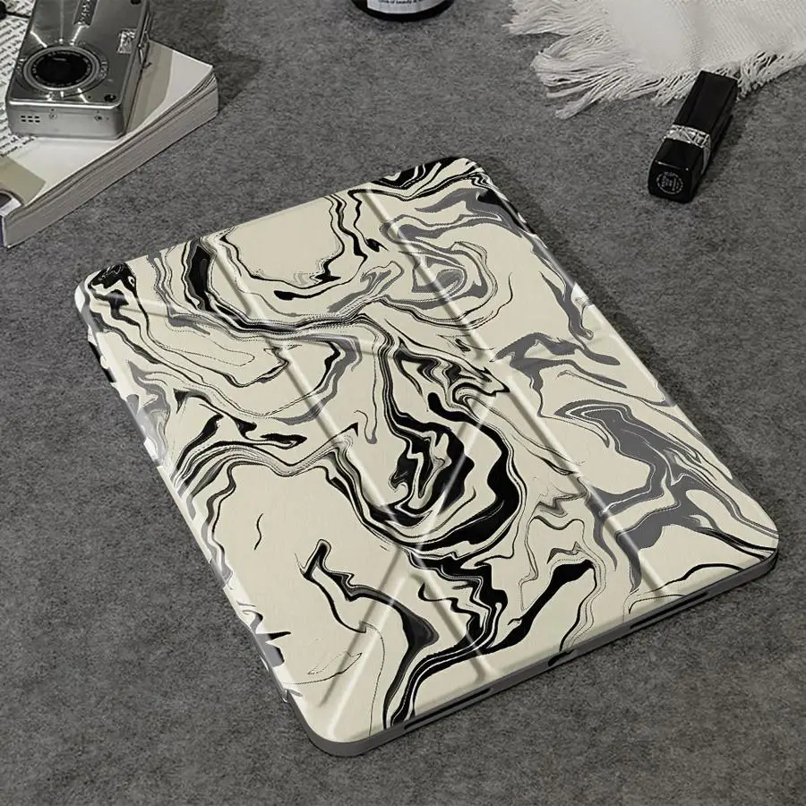 Marble Swirl Tablet Case with Holder and Cover