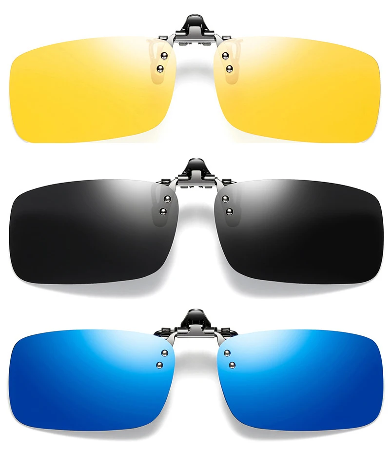 Vintage Polarized Clip On Sunglasses Men Women 180° Flip Up Sun
