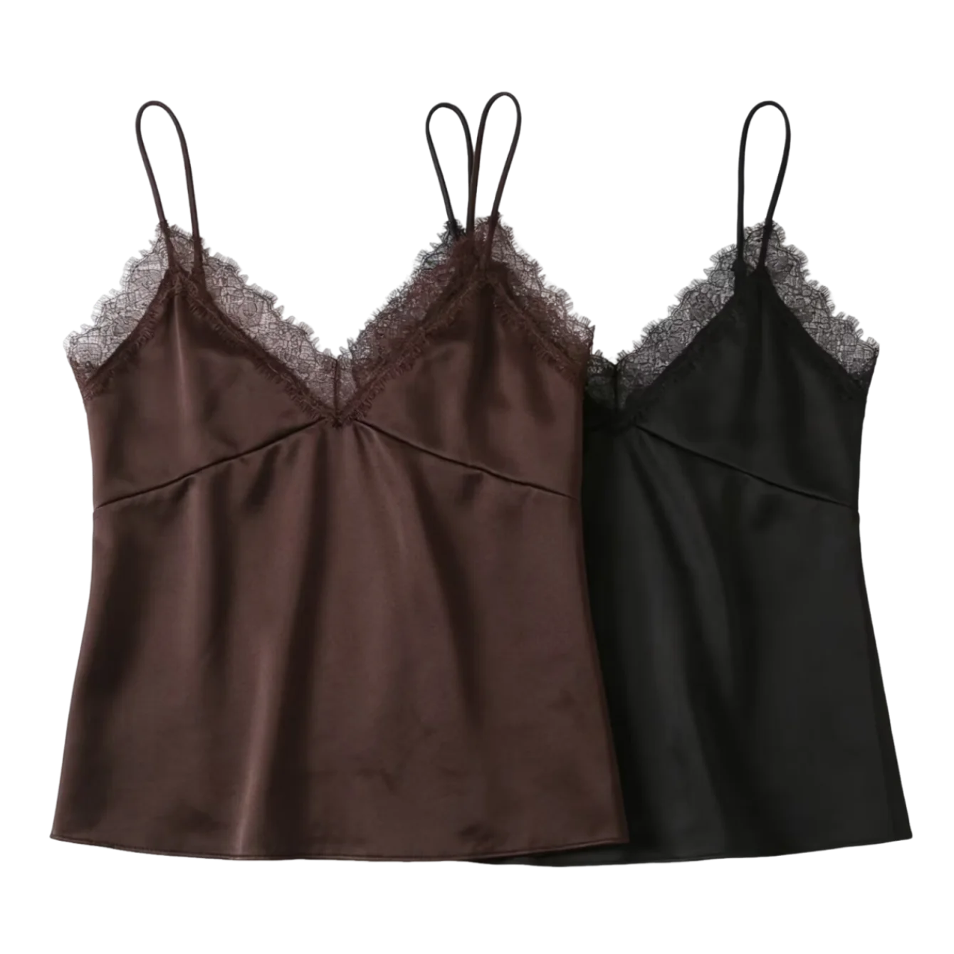 Women's Summer New Solid Sexy Lace Satin Sling Tops Female Sleeveless Backless Tank Top Lady Fashion Holiday Party Short Camisol