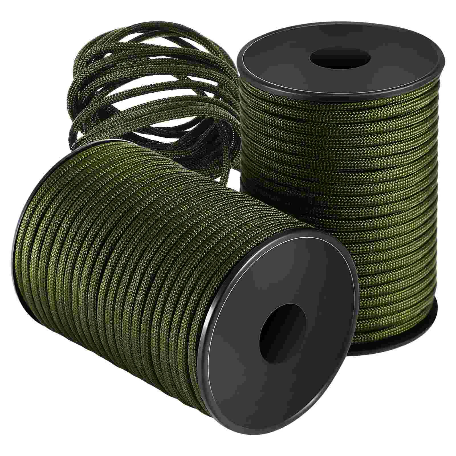 

2 Pcs 30m Army Green 2pcs Tent Cord Outdoor Camping Backpacking Portable to Weave
