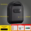 Wall Mount Key Lock Box, 4 Digit Password Code, Security Lock, No Key for Home Office, Safe Secret Storage Box Organizer 6