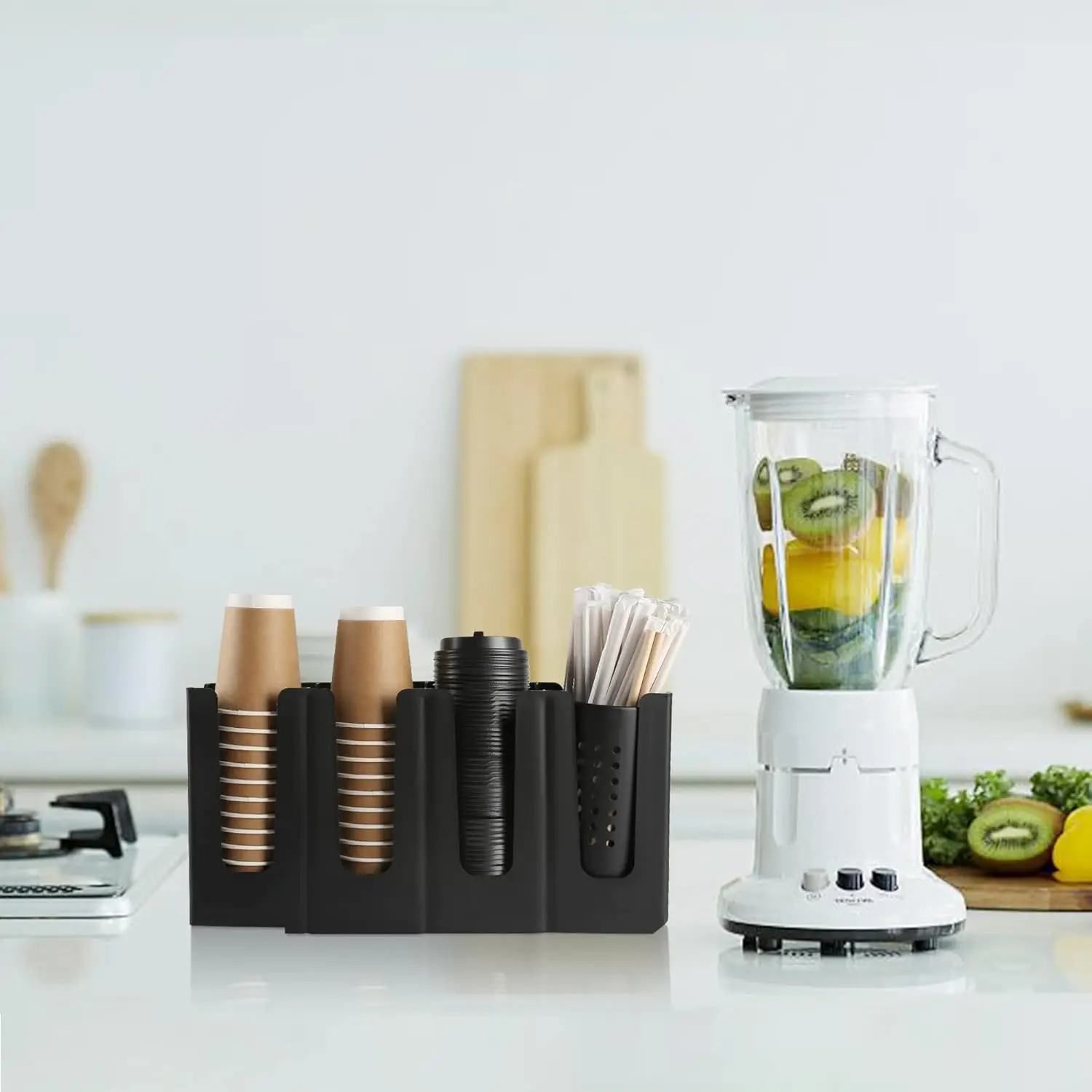Paper Cup Holder Disposable Coffee Cup Dispenser for Countertop Coffee Station Bar Restaurant Fodable Milk Tea Shop Stand
