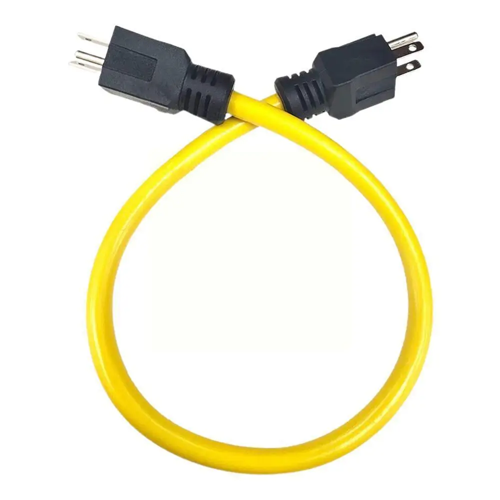 

Generator Adapter Cord Nema 5-15p For Transfer Switch, Extension Cord Adapter (3 Prong Plug 12awg 125v) R6h2