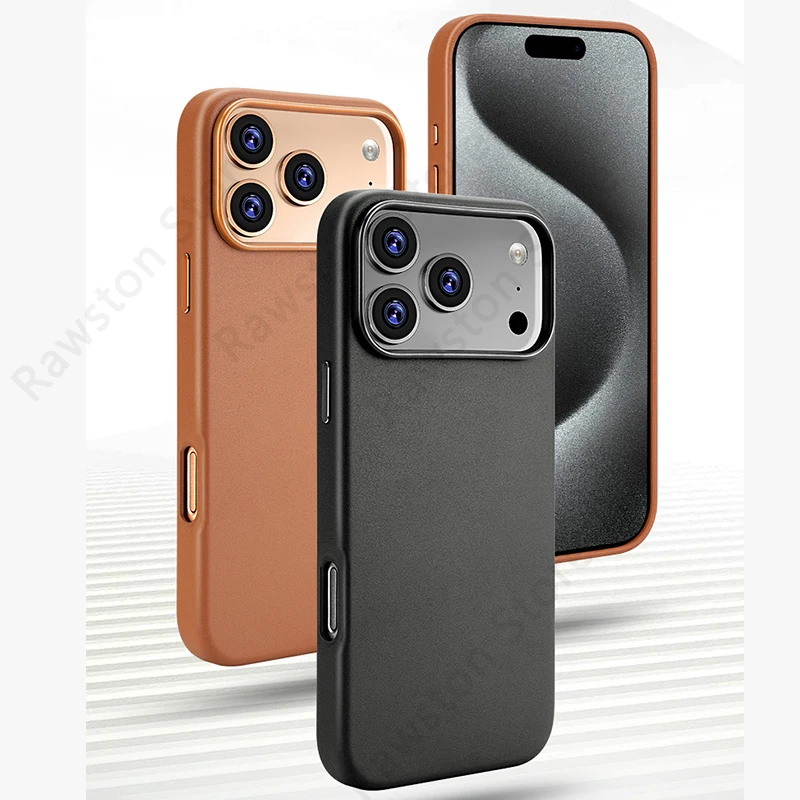 Luxury PU Leather MagSafe Magnetic Phone Case