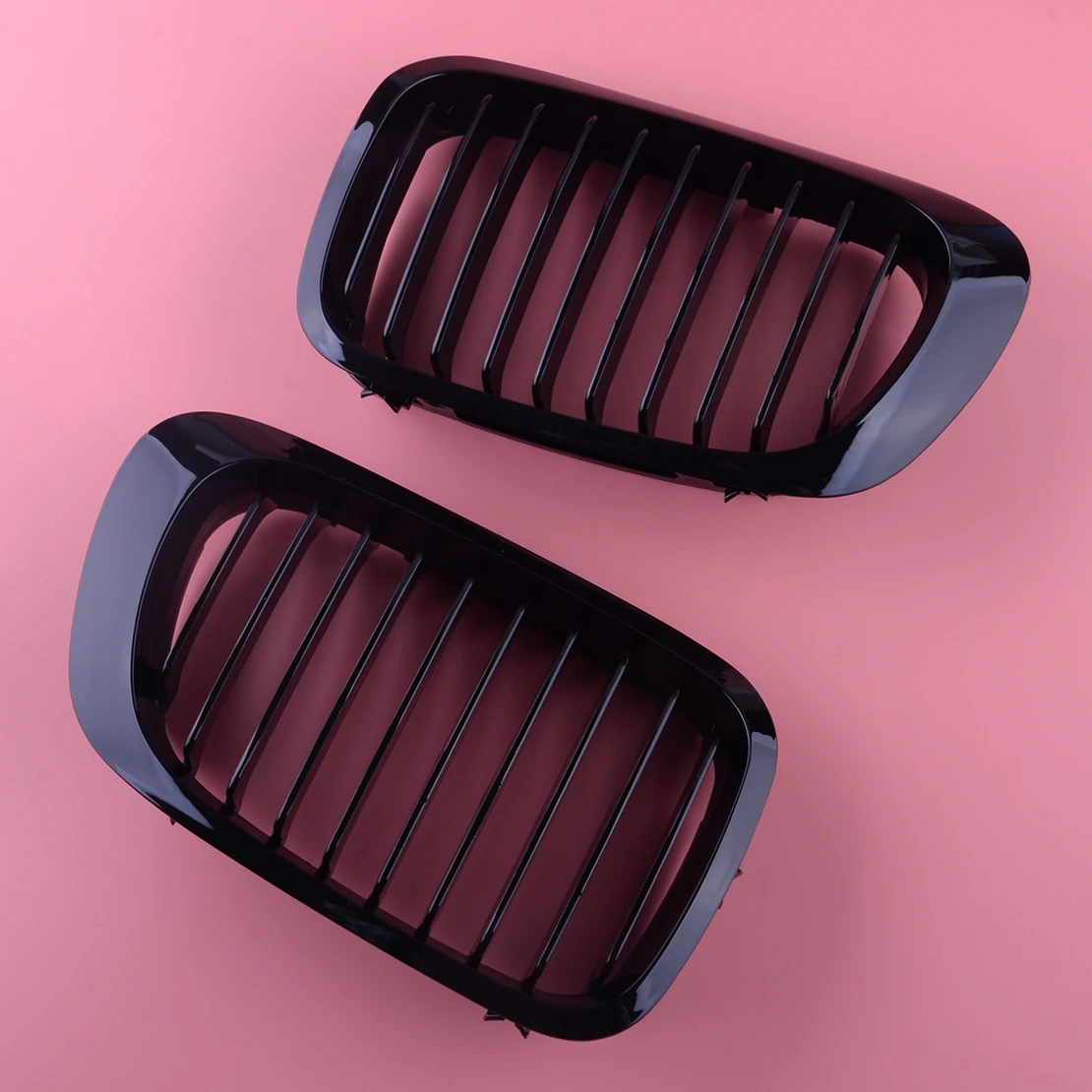 

2Pcs 51138208683 51138208685 51138208684 51138208686 Glossy Black Car Front Left Right Kidney Grille Fit For BMW 3-Series E46 M3