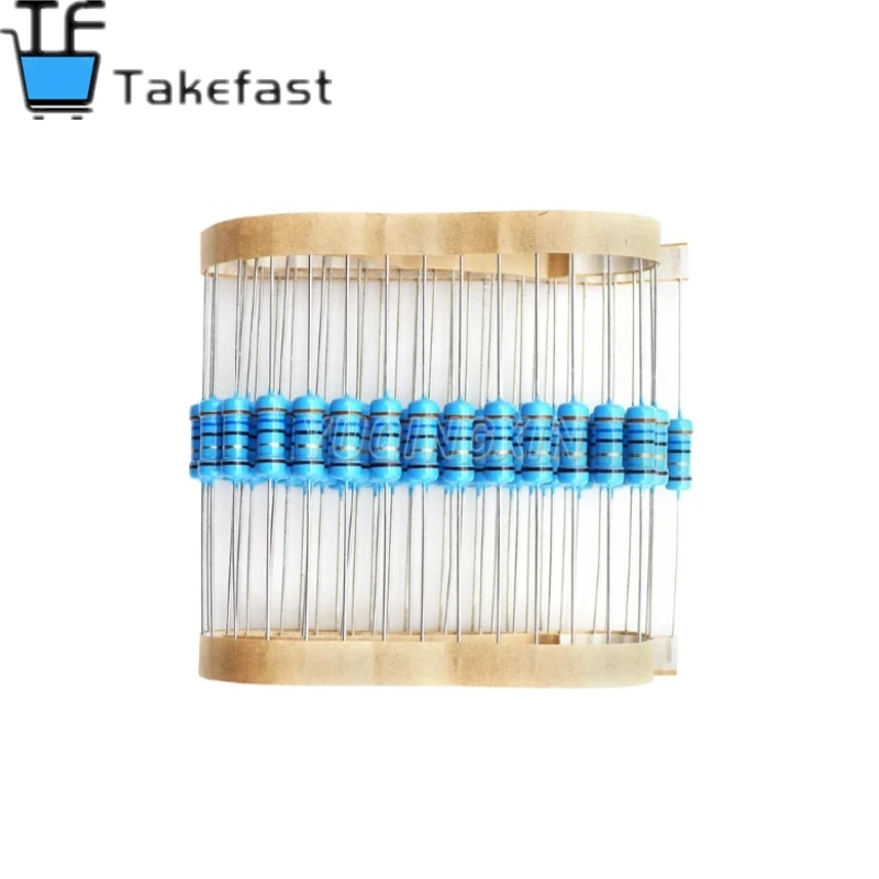 Metal Film Resistor 20pcs 1W Metal film resistor 1% 0.1R-2.2M 10R 22R 47R 100R 330R 1K 4.7K 10K 22K 47K 100K 330K 470K 1 2 10 22 47 100 330 1M ohm