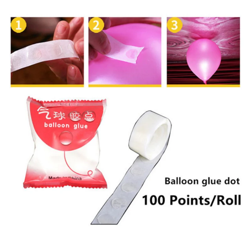 100 Points Balloon Attachment Glue Dot Attach Balloons Ceiling Balloon  Stickers for sale online