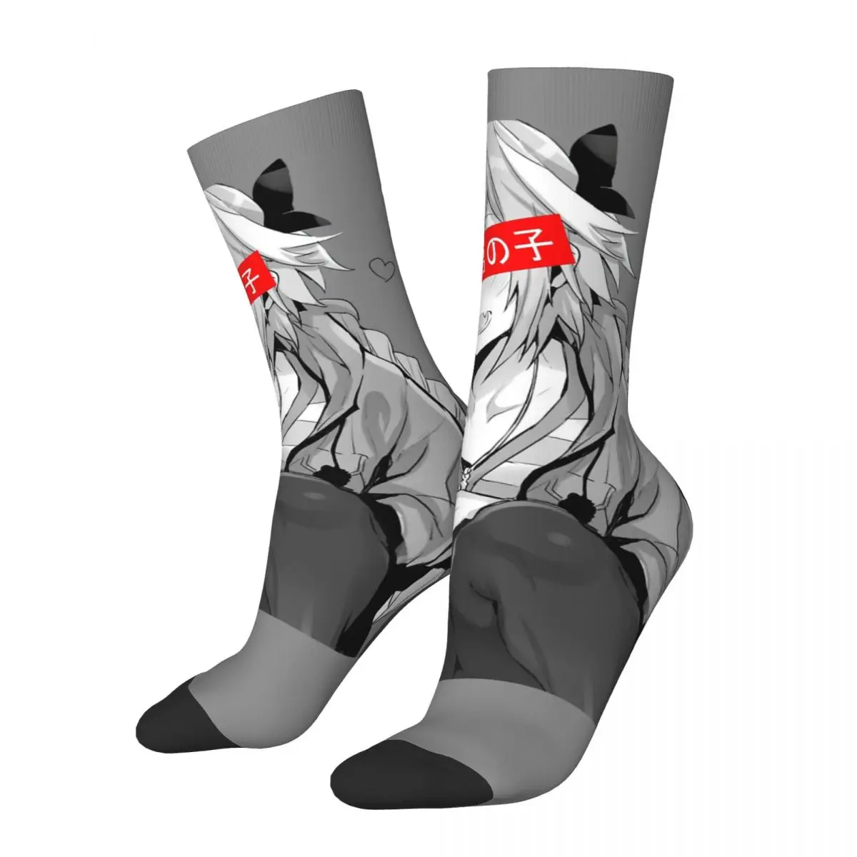 

Happy Funny Men's compression Socks Astolfo Trap Retro Harajuku Fate Grand Order Tactical RPG Game Novelty Crew Crazy Sock
