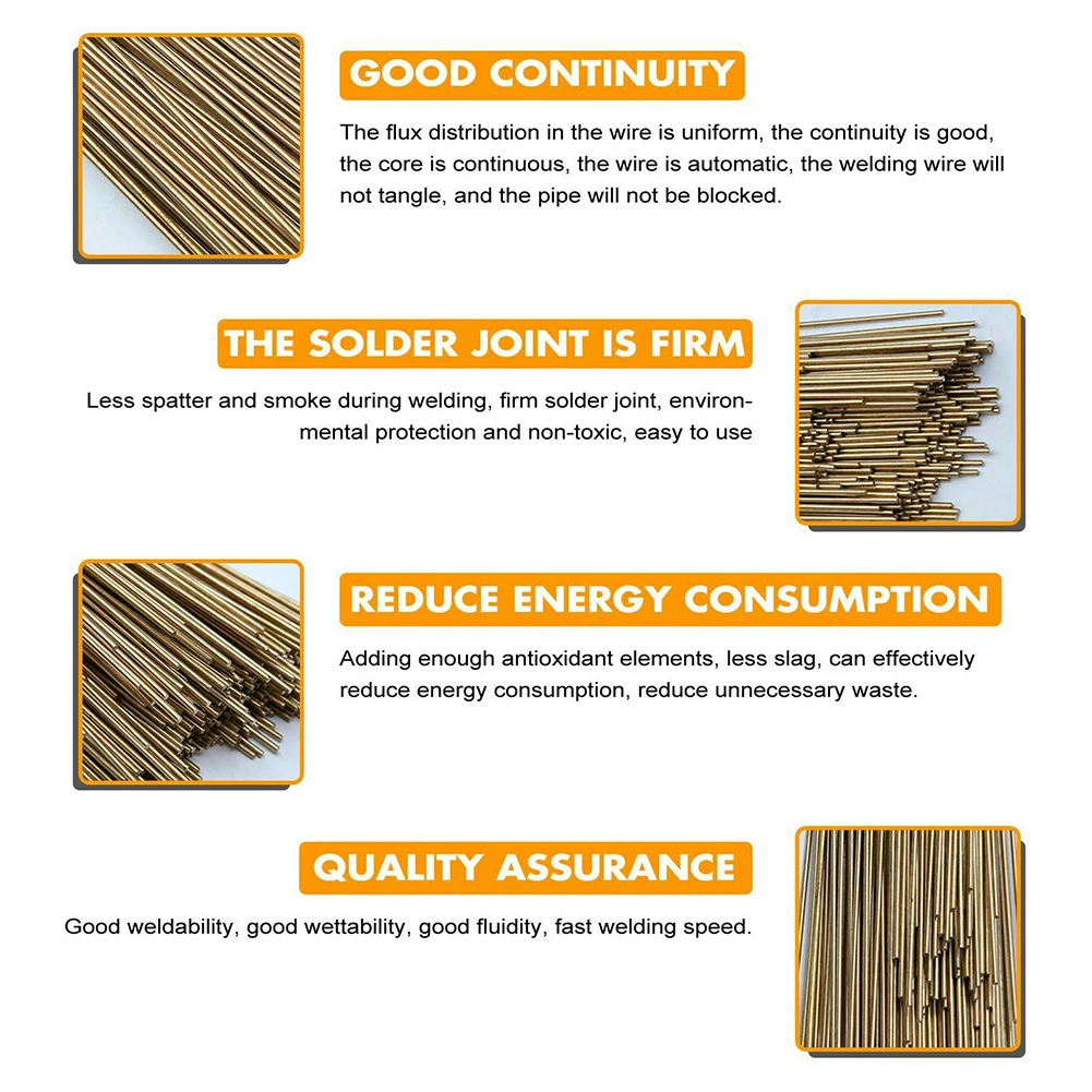 10pcs Welding Brazing Rods Low Temperature Brass Soldering Tool Weld Flux Wel Ding Wire Wel Ding Rods Brass Electrode Welding welding rods