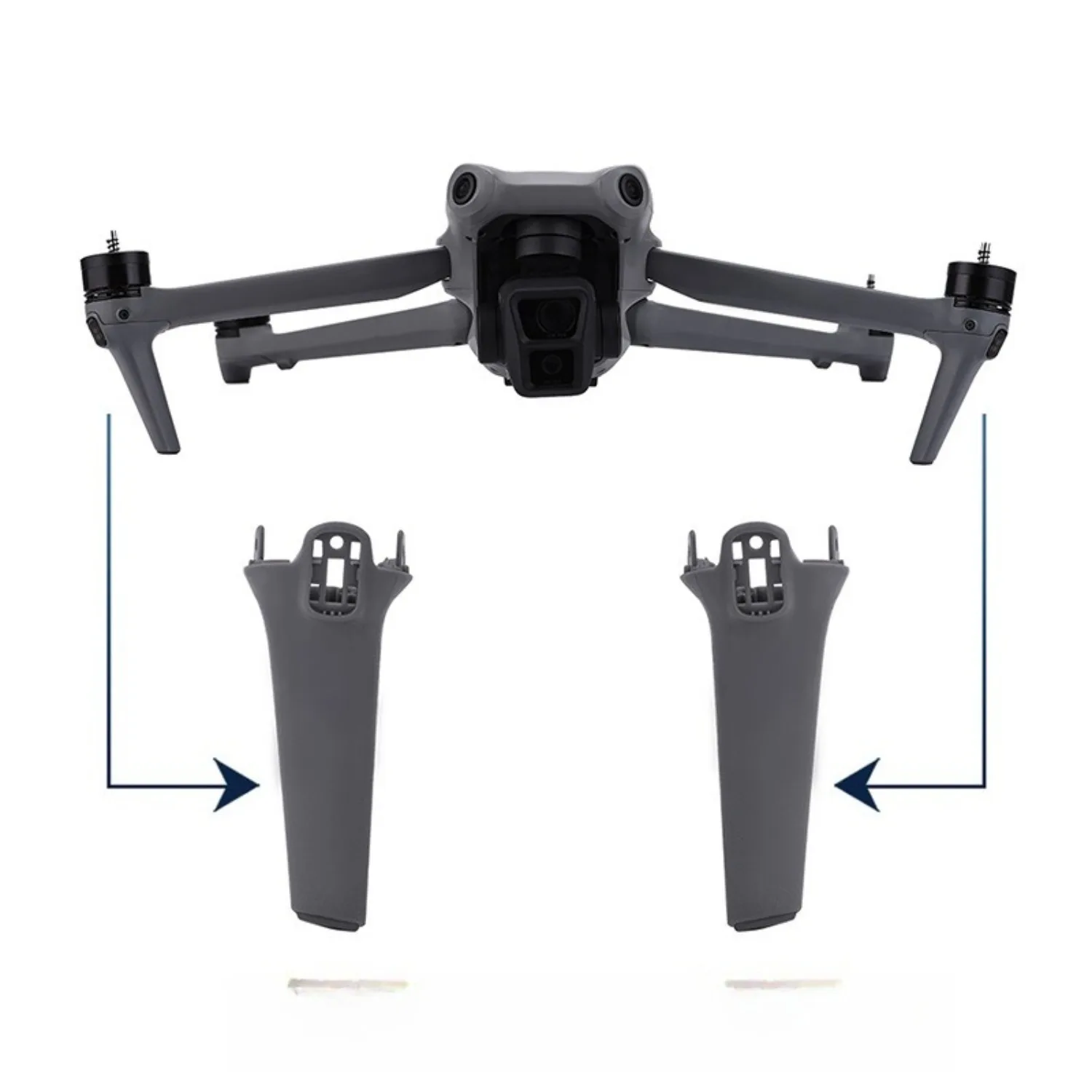 교체용 랜딩 기어 세트 전면 좌우 다리 지지대 드론 수리 부품 DJI Air 3S 액세서리와 호환 가능